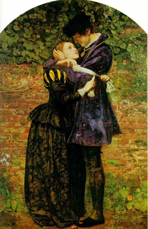 Sir John Everett Millais A Huguenot oil painting image